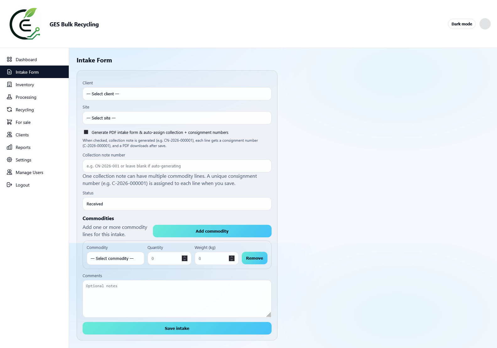 GES Bulk Recycling screenshot 1